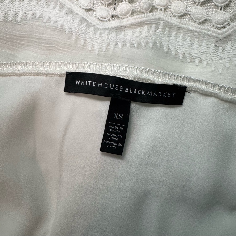 White House Black Market White Knit Sweater - Picture 9 of 10
